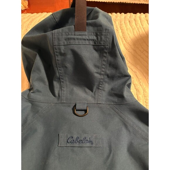 Cabelas Gore Tex Hooded Jacket Mens 3XL Tall Fishing Blue Guidewear Waterproof - Picture 7 of 10